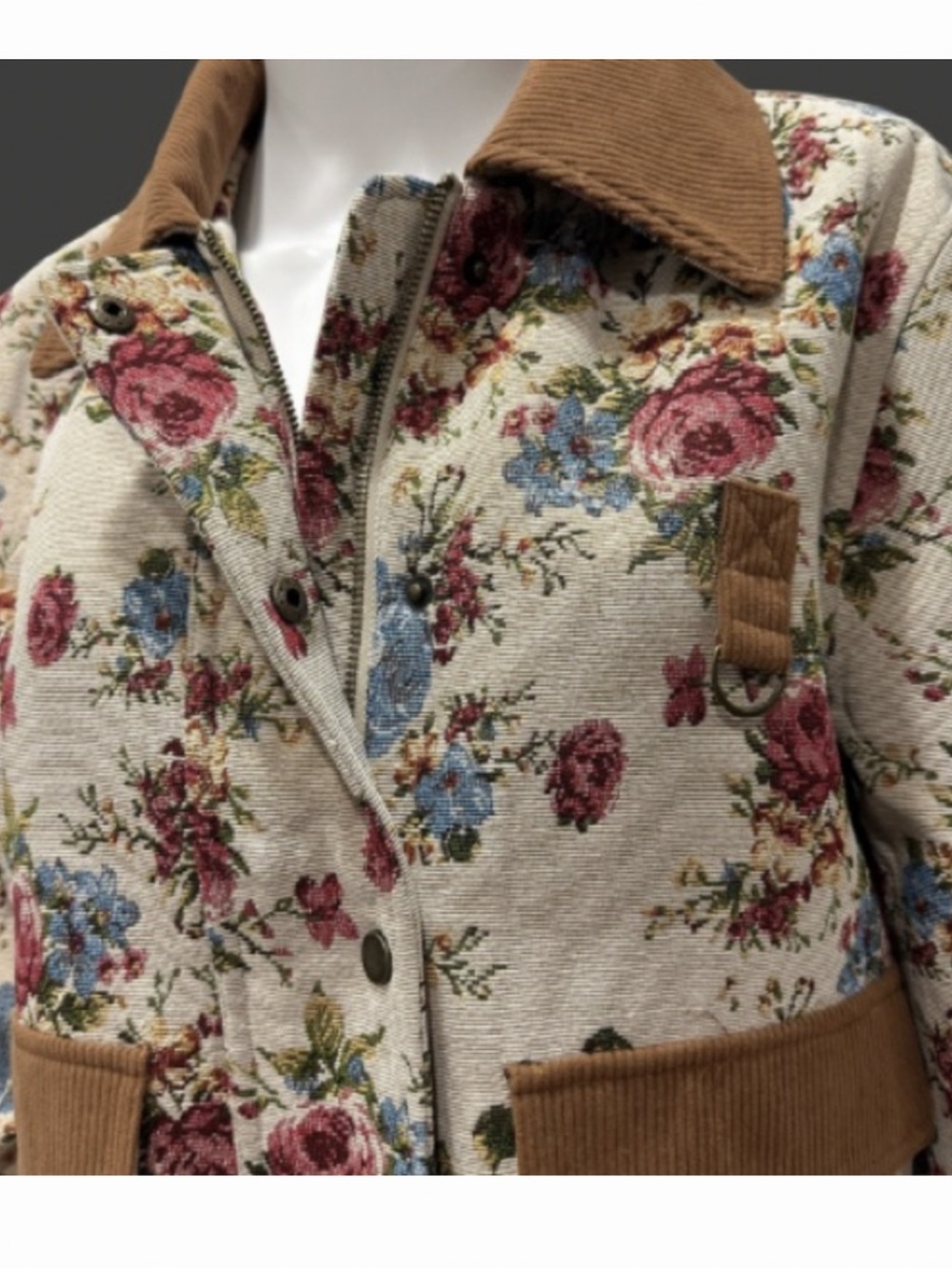 ๐ท๐ท๐ท Avec Les Filles Floral Jacket Size L - Picture 9 of 9